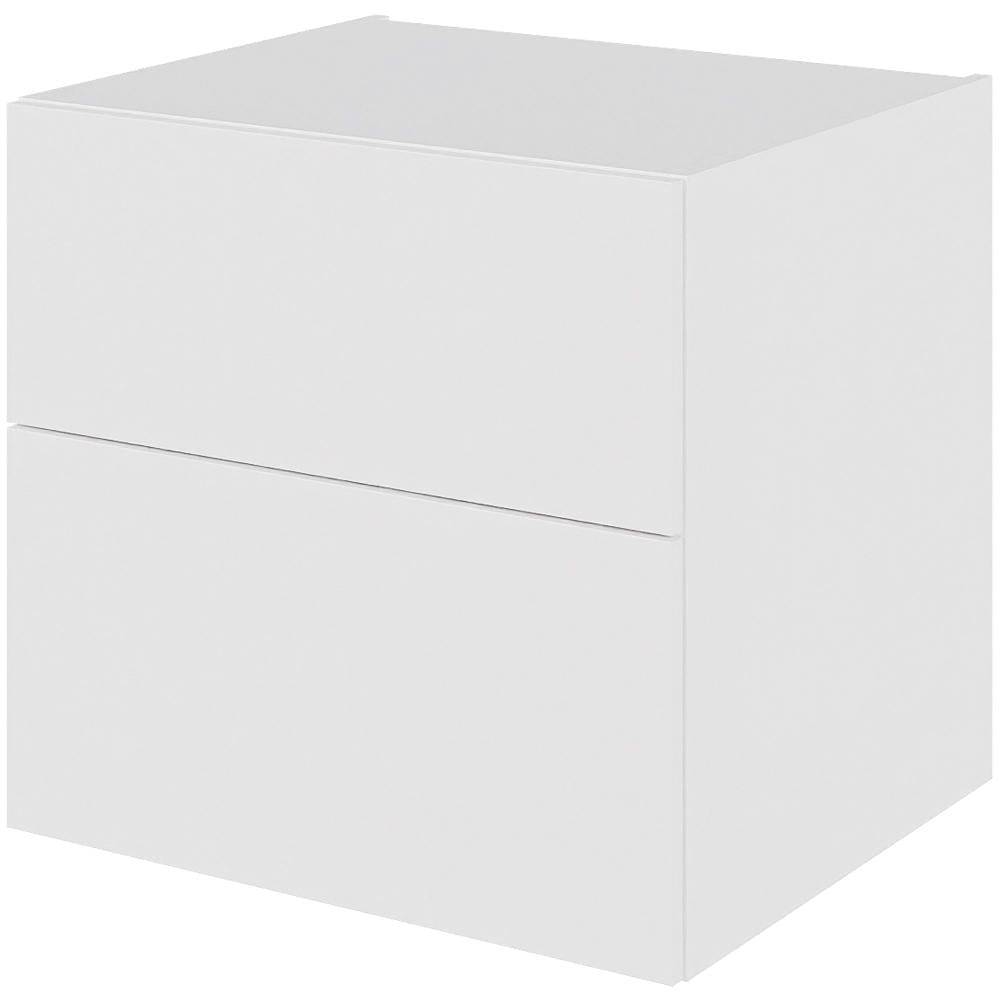 Multi-Living Bad skuffeskab 60 cm med 2 skuffer Dybde 51cm - fuldudtræk Malet Hvid Front.