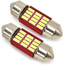 2 st C3W, C5W LED-lampa SV8.5 12V CANBUS 31mm 180lm stark Off-Road