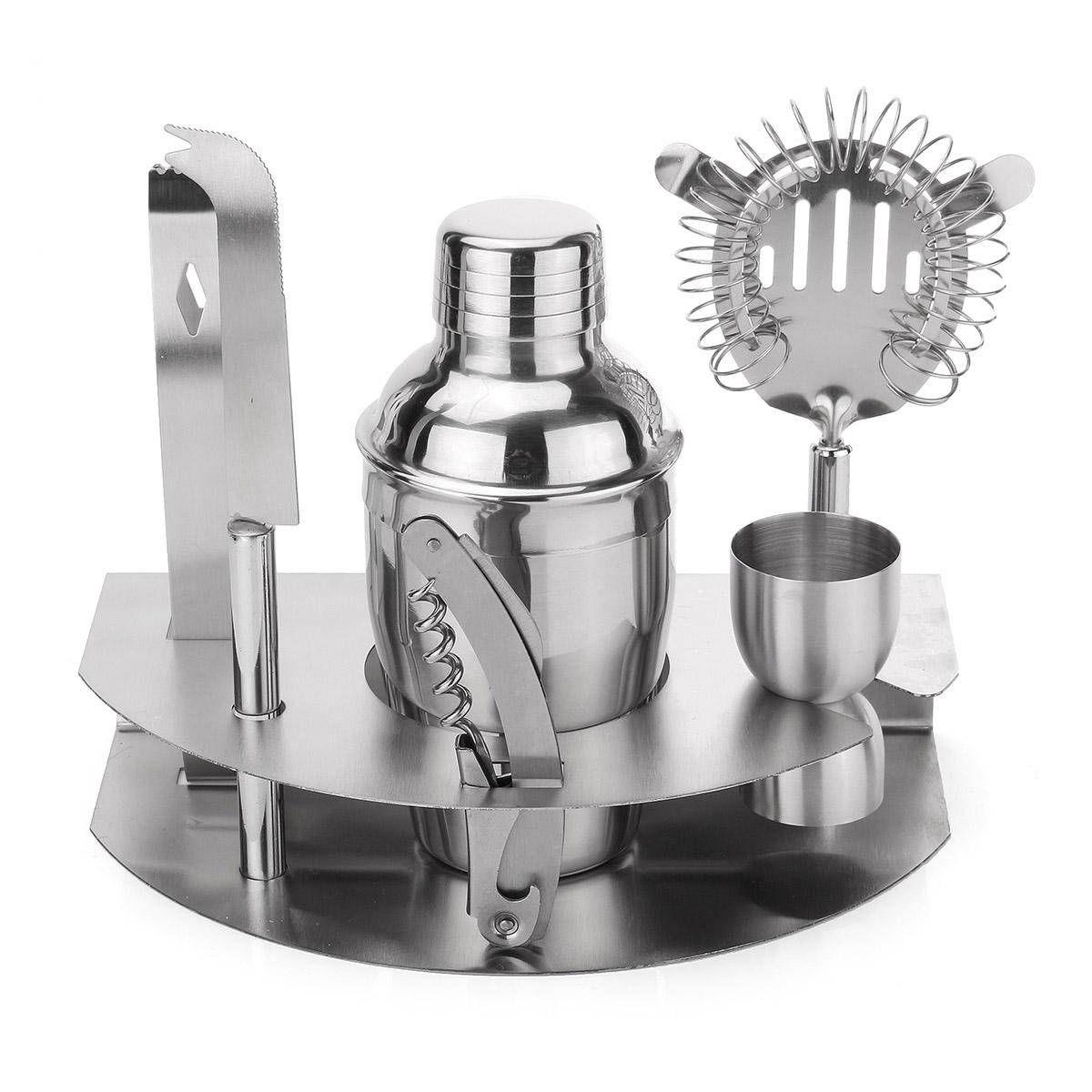 350 ml Bar Drink Cocktail Shaker Jigger Mixer Set Rostfritt Stål Bartender Verktygssats
