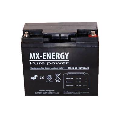 MX-Energy 12V 20Ah Underhållsfritt Blybatteri - MX12-20