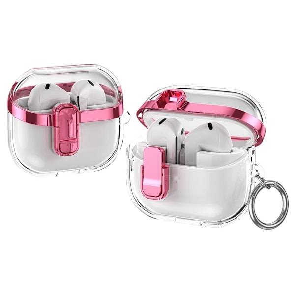 Samsung Galaxy Buds 3/3 Pro Skal Hybrid Transparent/Rosa