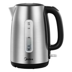 Midea Electric Kettle 3000W Fast Boil 1.7L Stainless Steel Kettle with  LED Indicator,Water Level