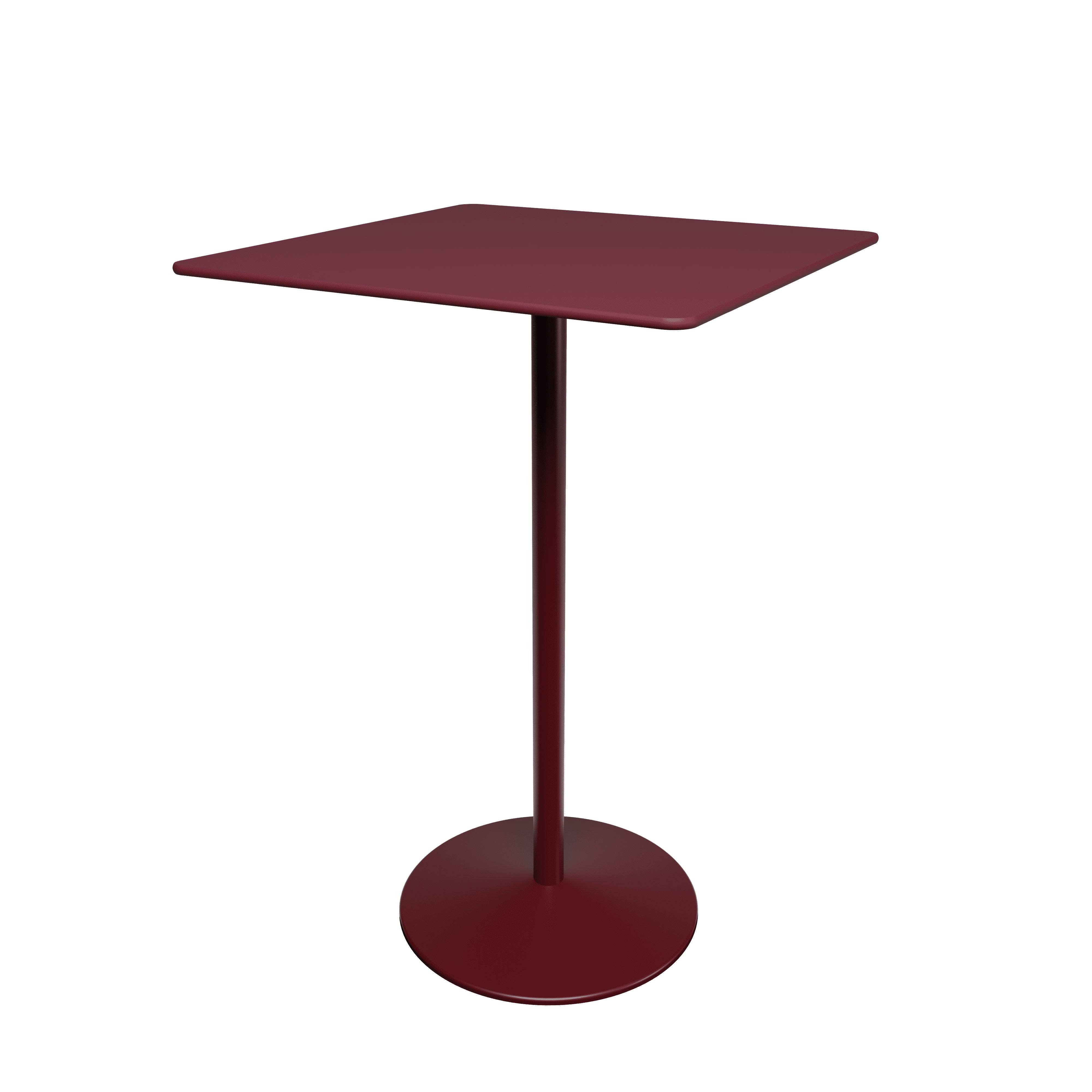 Panton Barbord, 70x70 cm fra Montana Burgundy linoleum / Black Red stel - Jacobsen Plus