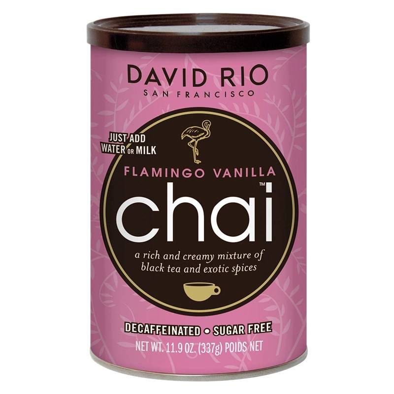 David Rio, Chai Flamingo Vanilla, sukkerfri og koffeinfri.