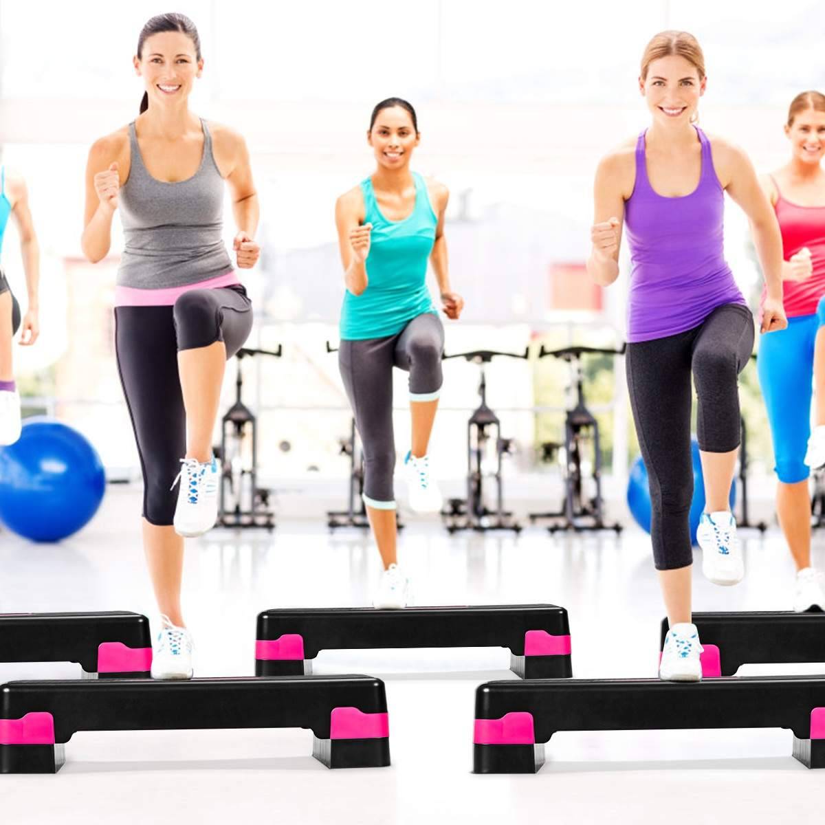 Justerbar aerobisk steppmaskin – 10/15 cm höjd, halkfri