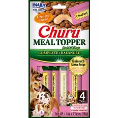 INABA Dog Meal Topper Chicken Salmon 4x14 g krämigt tillskott med kyckling och lax till hundfoder