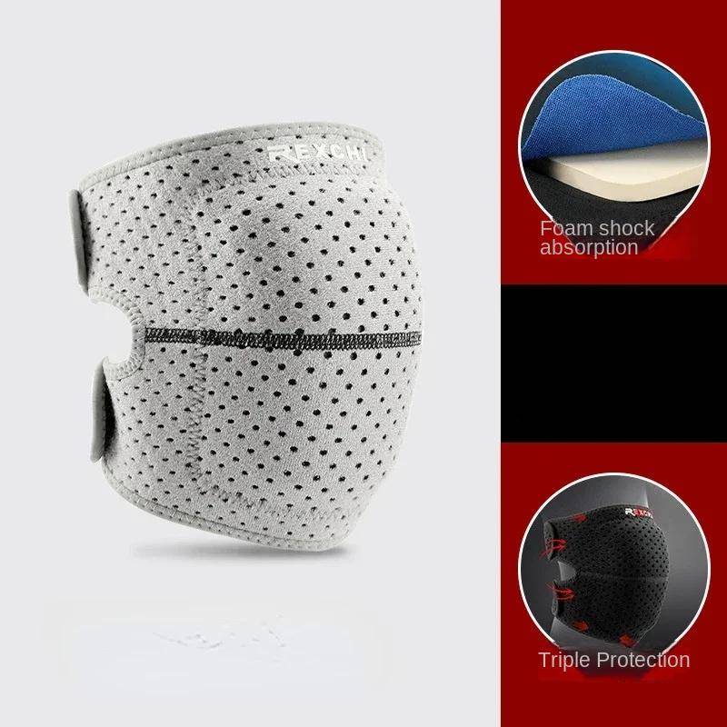 1PC EVA Thickened Shock Absorption Knee Pads Mesh Breathability Outdoor Activity Athletic Running Safety Fitness Collision Prevention L