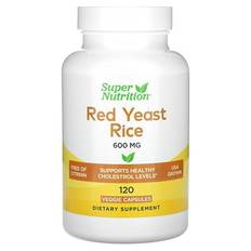 Super Nutrition  Red Yeast Rice  600 mg  120 Veggie Capsules