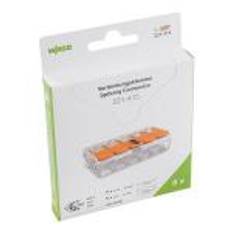Wago 221-415, 5-leder 0,14-4mm² med vippepaler, 8 stk Bliste