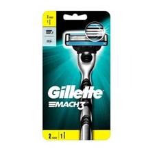 Gillette Mach 3 Rakhyvel + 2 Rakblad – Effektiv rakhyvel med 3 blad & refillpaket