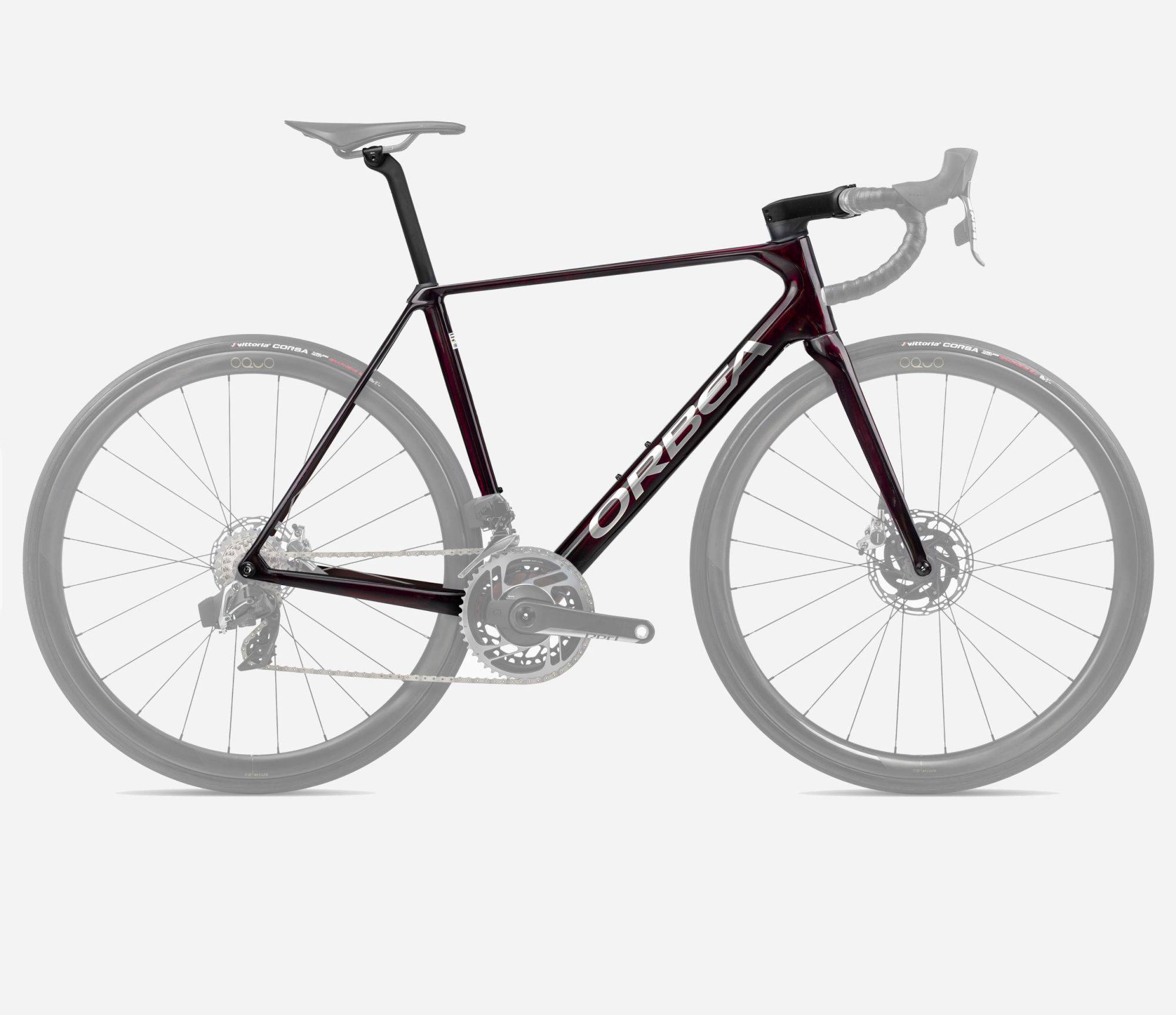 Orbea Orca OMX Frameset | Wine Red Carbon View / Titanium | Ramkit