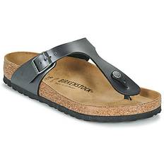 BIRKENSTOCK  Flip flops Gizeh BF Metallic Black  - Sølv - 37
