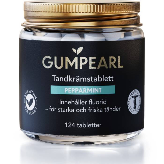 Gumpearl Pepparmint tandkrämstablett 124 st