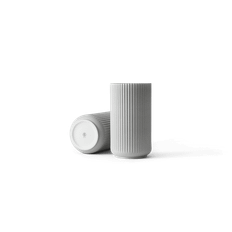 Lyngby Porcelæn Vase H25 cm i grå fra serien Lyngby