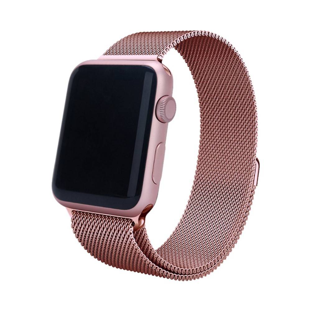 Milanese Loop Metall Armband Apple Watch 42/44/45/46/49 mm Rosa