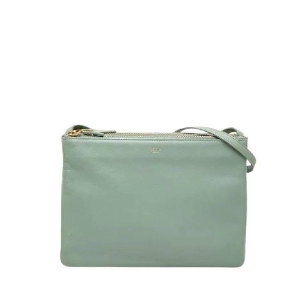 Celine Vintage Pre-owned Laeder celine-tasker - Vintage - Dame - Grøn - ONE SIZE -