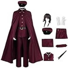 SKAYWHUK Bungo Stray hundar Suehiro Tetchou cosplay kostym herr röd detektiv uniformer mantel jacka hatt halloween outfit komplett set
