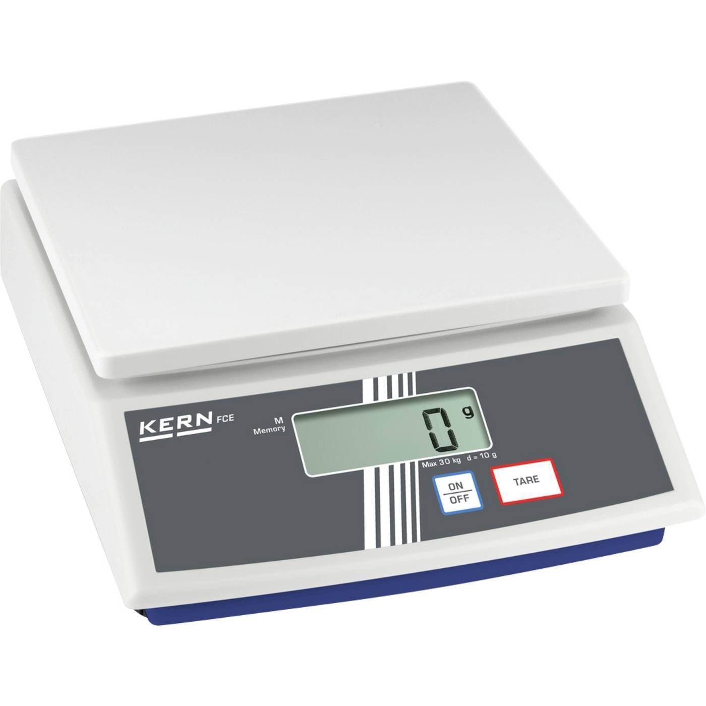 Kern FCE 6K2N Väskvåg FCE 6K2N-ISO Kalibrerad (ISO) Vägningsområde 6 kg Läsbarhet 2 g via nätadapter