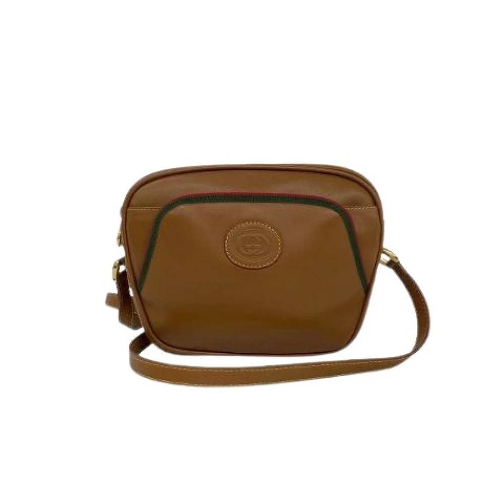 Gucci Vintage - Pre-owned GG Logo Mini Shoulder Bag Vintage - Dam - ONE Size - Läder