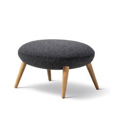 Fredericia Furniture Swoon Ottoman fotpall Hallingdal 65 180-oljad ek - Grå