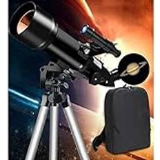 Teleskop barns astronomiska teleskop, 70 mm bländare 400 mm astronomiskt brytande teleskop,