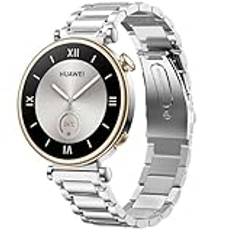 Bleushaweu Armband kompatibelt med HUAWEI WATCH GT 4 41 mm, klassiskt metallarmband för HUAWEI WATCH GT 4 41 mm smartwatch