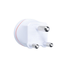 Rejseadapter SOLIGHT PA01-ZA til brug fra Tjekkiet i Sydafrika, Afrika og Mellemøsten, med jordforbindelse, 100V - 250V / maks. 16A, maks. 3680W / 230V, hvid