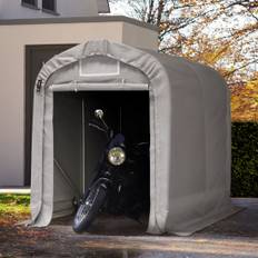 Garagetält 1,6x2,4m, PVC duk, grå, utan säkerhetspaket - (67834)