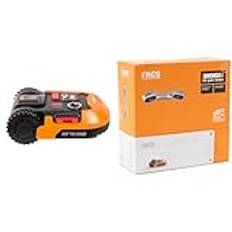 WORX Landroid Plus WR165E Mähroboter + WA0860 Landroid Modul Kollisionssensor ACS - Farbe Silber