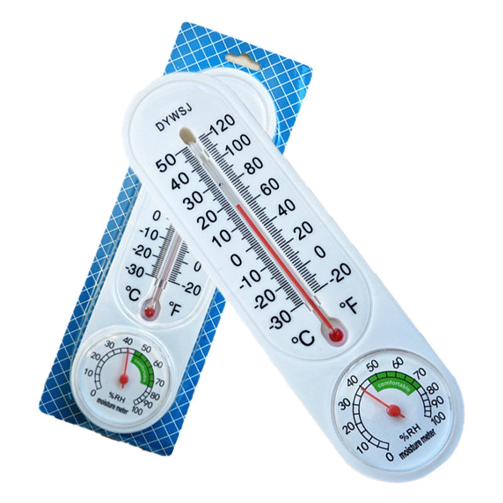 1st/2st Vägghängande termometer för inomhus utomhus Hem trädgård Växthusplantering Fuktmätare Temperaturmätare Mätverktyg