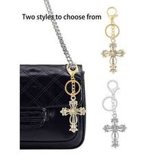 1pc Christian Charm Keychain With Religious Cross Amulet - Decorative Wallet Backpack Accessory, Headphone Bag Accessory, Ring Buckle Decorative Keych - Multicolor - Style 1 (1 Piece),Style 2 (1 Piece)