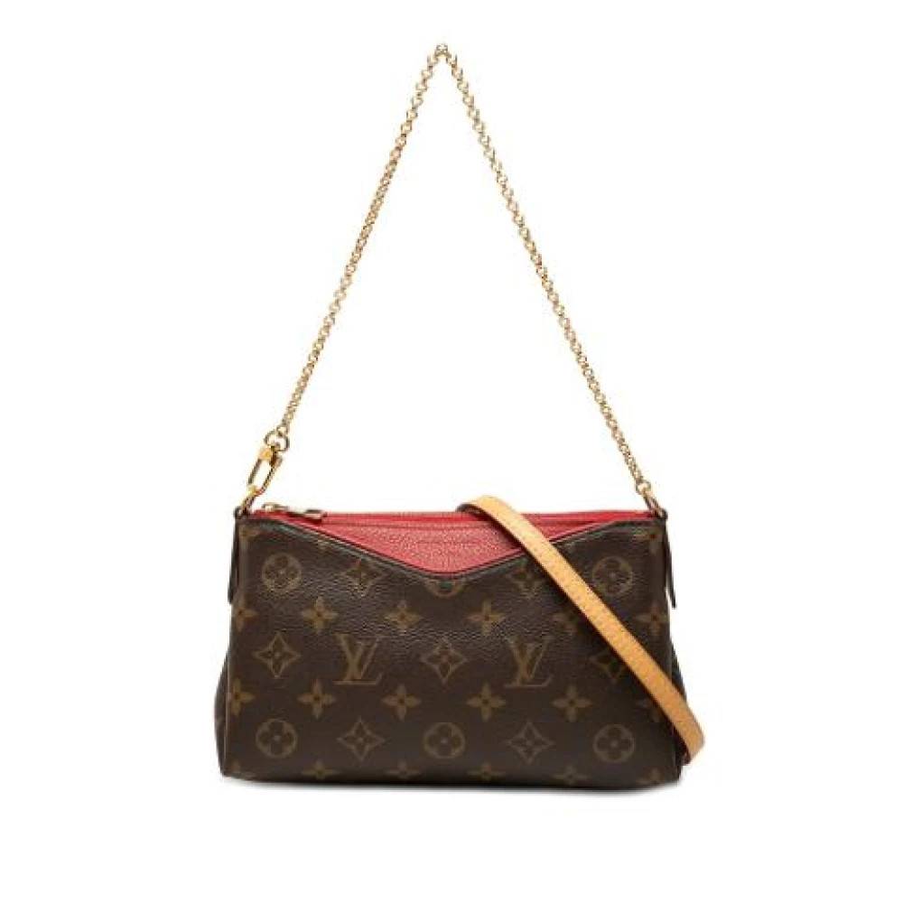 Louis Vuitton Vintage Pre-owned Pallas Clutch - Vintage - Dame - Brun - ONE SIZE - Uld