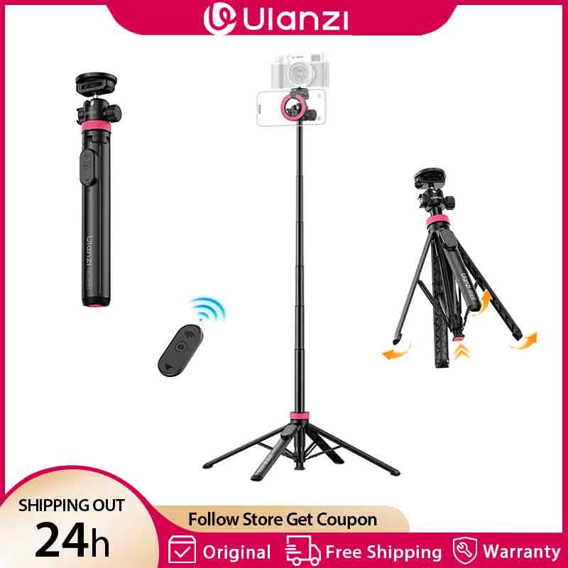 Ulanzi MT-44M 1.49M Magsafe Tripod Stand for Iphone Android Smartphone Camera DSLR Selfie Stick with 360° Ballhead for Vlog Live