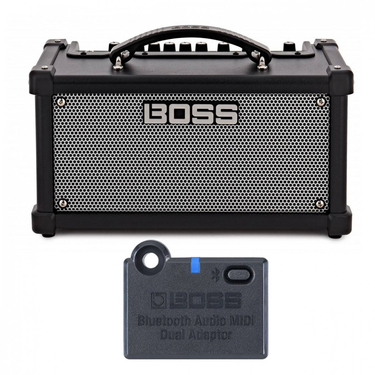 Boss Dual Cube LX Gitarrförstärkare med Bluetooth-adapter