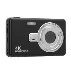 4K Digitalkamera, Q12 50MP Digital Point och Shoot Camera med 16x Zoom, 2,4 Tum HD -skärm, Liten Vintage Anti Shake Vlogging Camera för Resestudenters Nybörjare (64 GB)