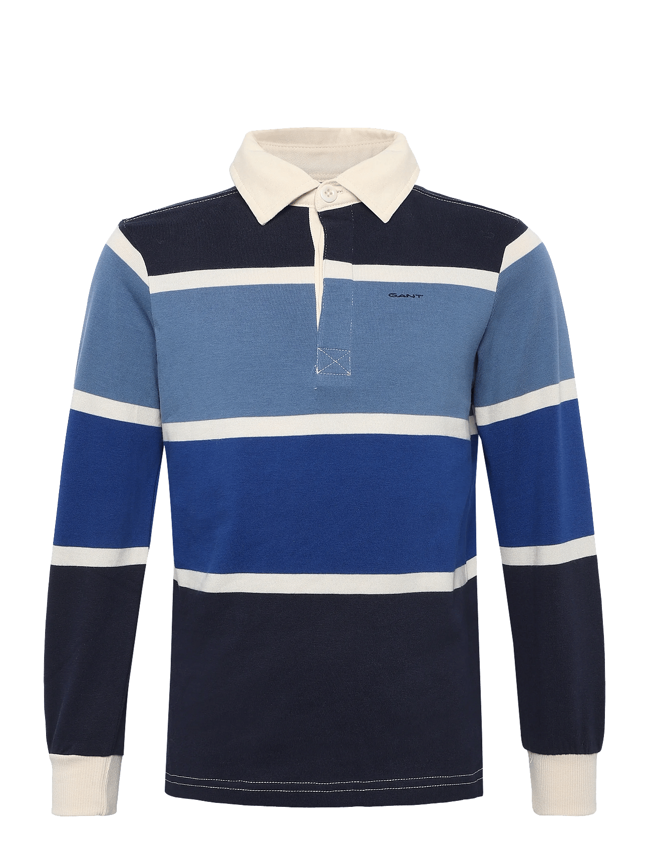 GANT KIDS Striped Script Graphic Rugger | Navy | 134