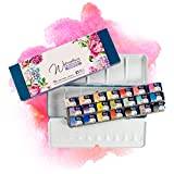Vattenfärg 7 Artists Vattenfärg Romantik Set 21 Färger | Akvarellpalett | Akvarellmålning för Vuxna | Watercolor Paint | Akvarelllåda | Akvarellfärgpalett | Watercolour Paint