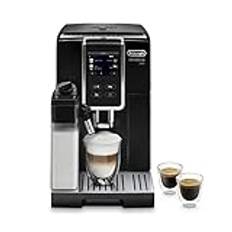 De'Longhi Dinamica Plus Ecam 370.70.B Helautomatisk Kaffemaskin med Lattecrema Mjölksystem, Cappuccino och Espresso, 3,5" TFT-Pekskärm Färgskärm och Appkontroll, Kaffekannafunktion, Svart