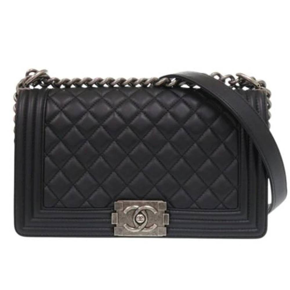 Chanel Vintage Pre-owned Vintage Skuldertaske - Vintage - Dame - Sort - ONE SIZE - Uld
