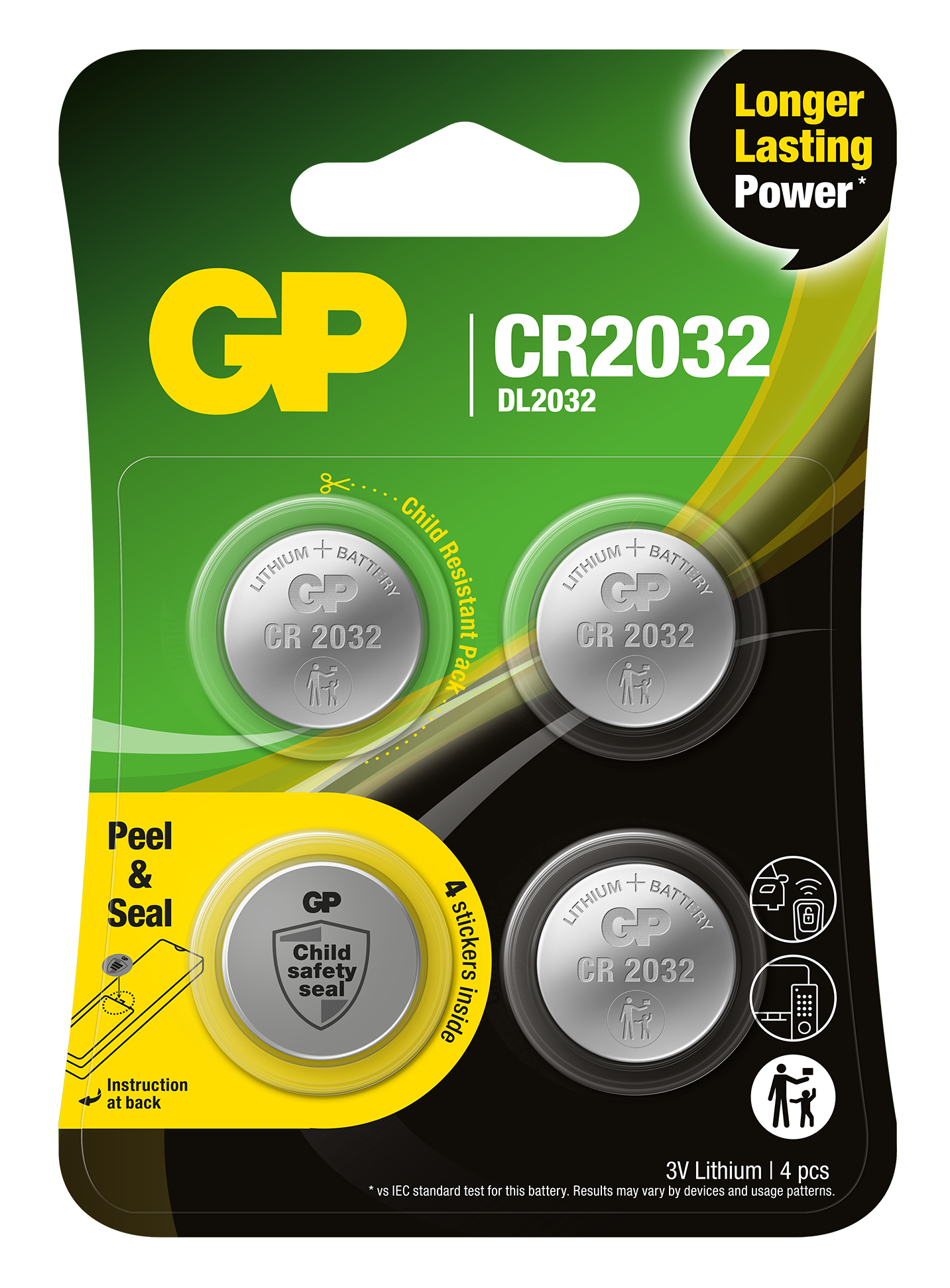 GP Batteries 4-pack Samsung Galaxy SmartTag Batterier CR2032