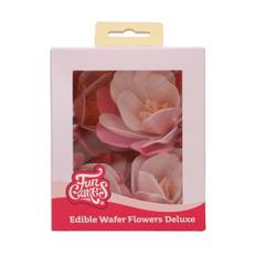 FunCakes - Spiselig Vaffelblomst, Magnolia Pink 6 stk,