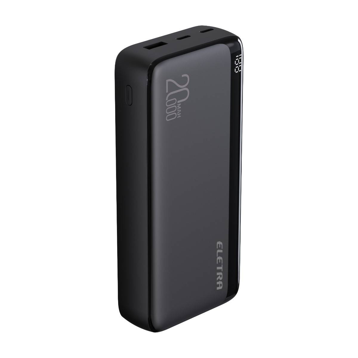 Eletra P20 powerbank 20 000 mAh, svart