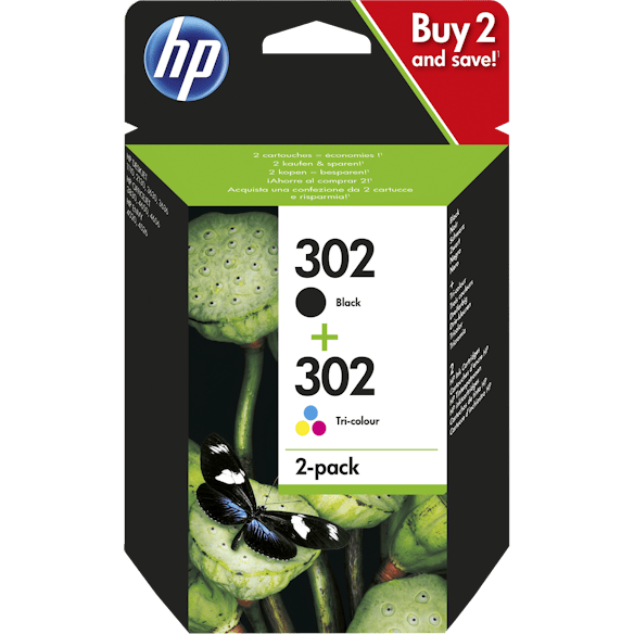 Bläckpatron HP X4D37AE 302 2/FP