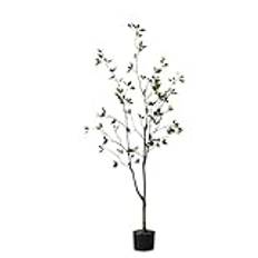 SOCUY Konstgjort Träd Konstgjorda Växter Konstgjord Kamelia Konstgjord Träd Heminredning Bonsai Konstgjord Grön Växt Nordisk Stil Konstgjord Träd Konstgjord Växt (Size : 150cm)