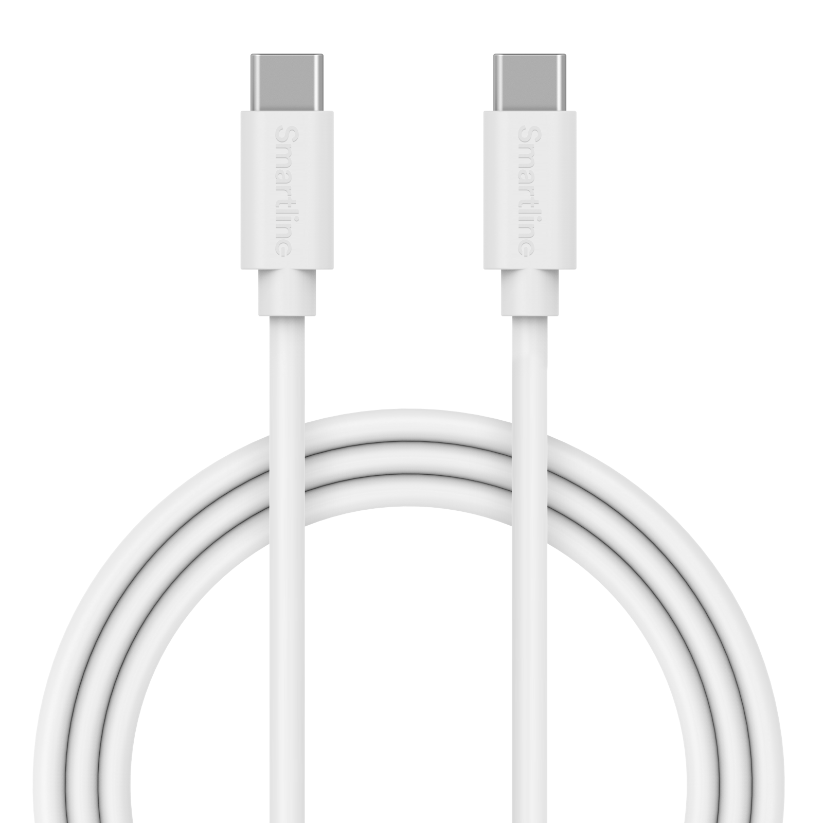 Smartline Lång USB-kabel USB-C - USB-C 2m Asus ROG Phone 9 vit