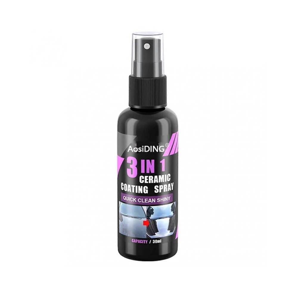 (30ml) 3 In 1 Ceramic Coating Spray Hydrophobic Ceramic Coating Spray for Car Bike Scooter Multi-Functional Coating Renewal Agents