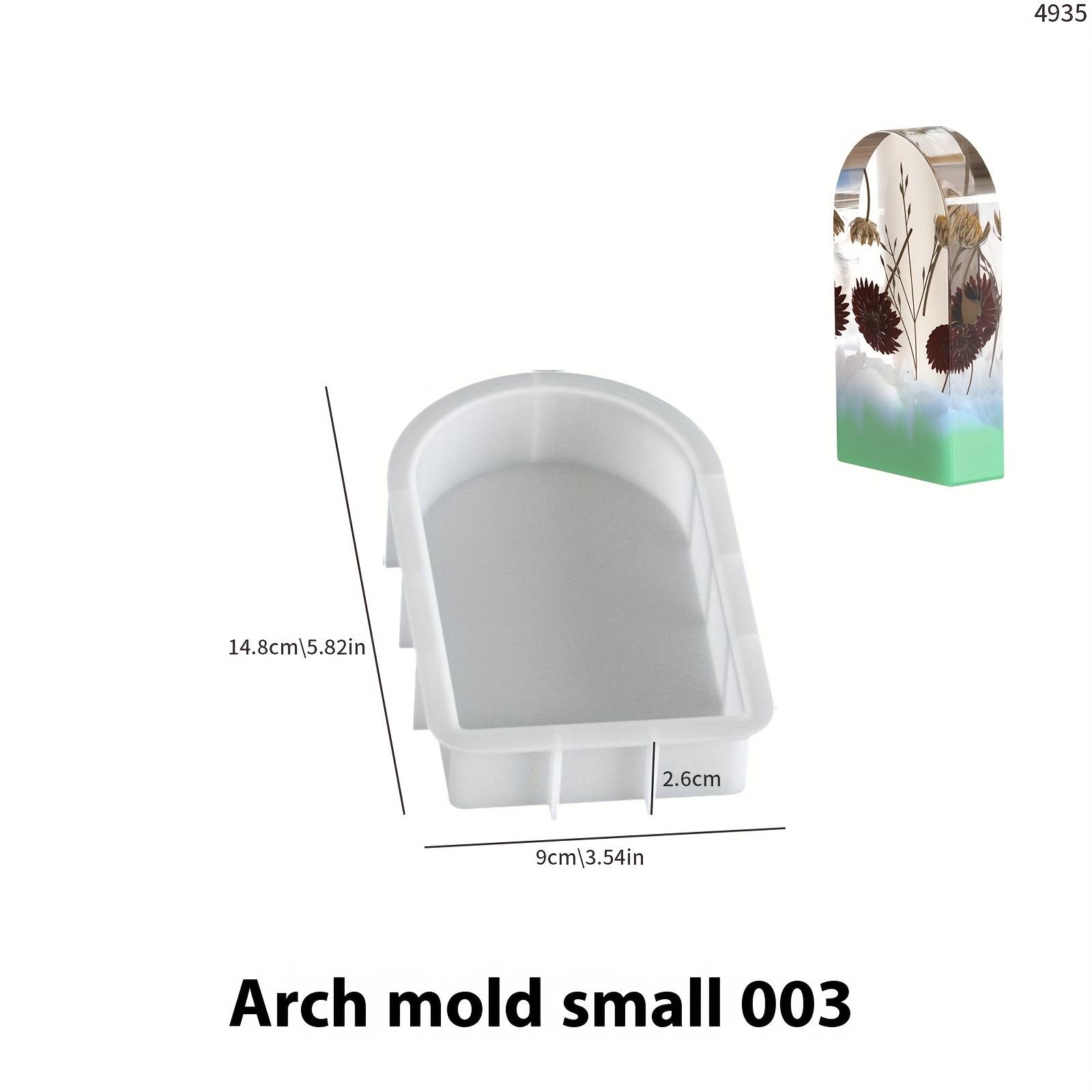 Resin Casting Molds Arch Epoxy Resin Mold - Resin Dried Flower Arch Decor Casting Mold, Diy Large/medium Small Arch Bookend Silicone Mold
