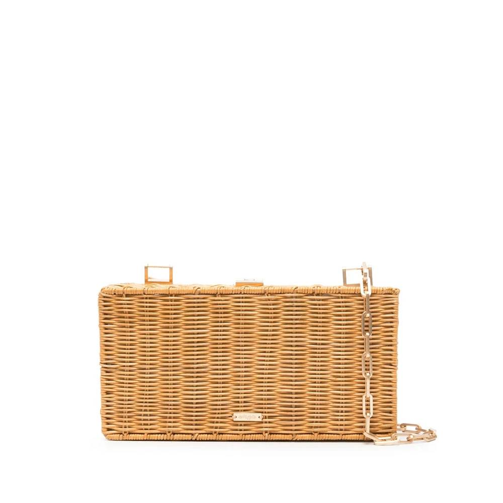 Cult Gaia Beige Aftagelig Skulderrem Taske - - Tasker - Dame - Beige - ONE SIZE - Uld - Beige Aftagelig Skulderrem Taske