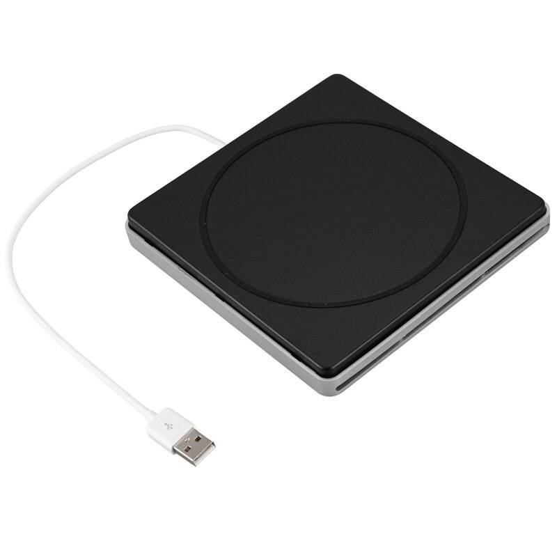 Usb 2.0 bärbar ultra slim extern slot-in cd dvd rom spelare driva skrivare brännare läsare för imac// air/pro lapto