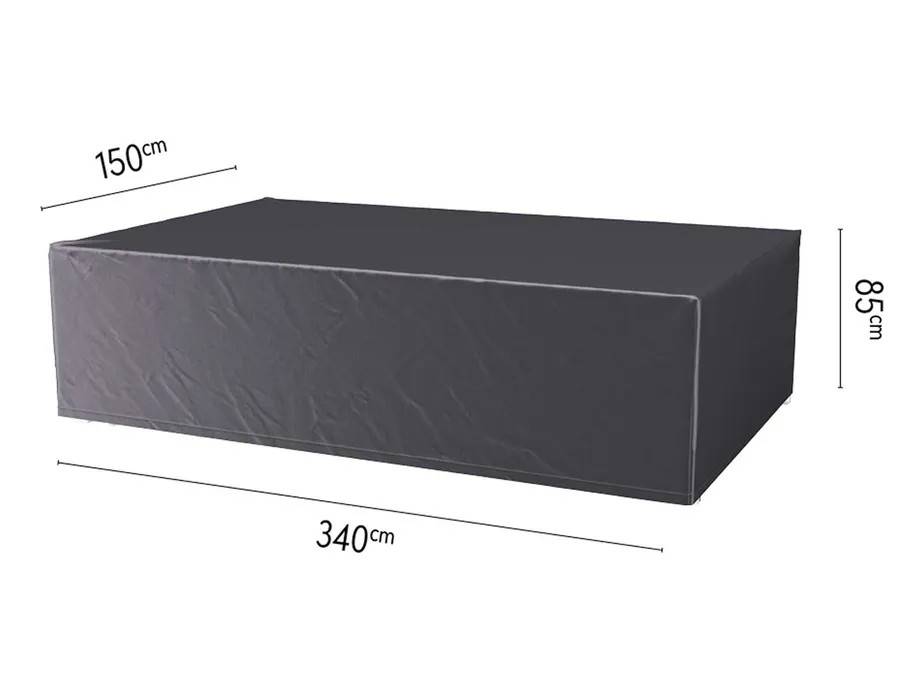 Platinum AeroCover Möbelskydd Aerocover till matgrupp Sort/sort 340 x 150 x H85 cm